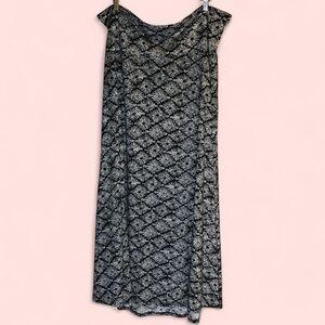 LuLaRoe Blue and White Patterned Skirt/Dress Plus Size 3XL